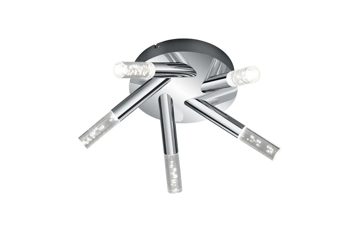 Bolsa H2O LED Plafond Rund Krom / Glass IP44