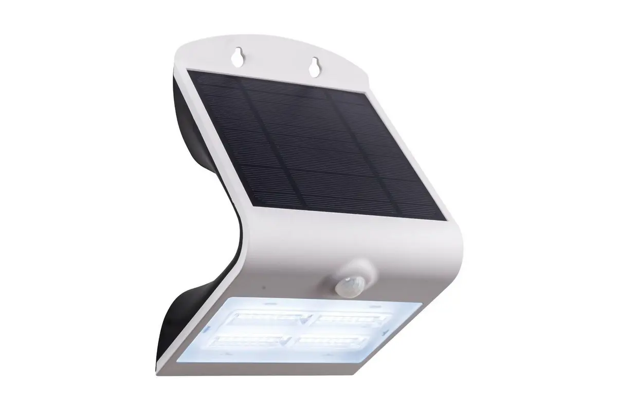 Vegglampe utendørsbelysning Eglo Lamozzo med sensor hvit transparent