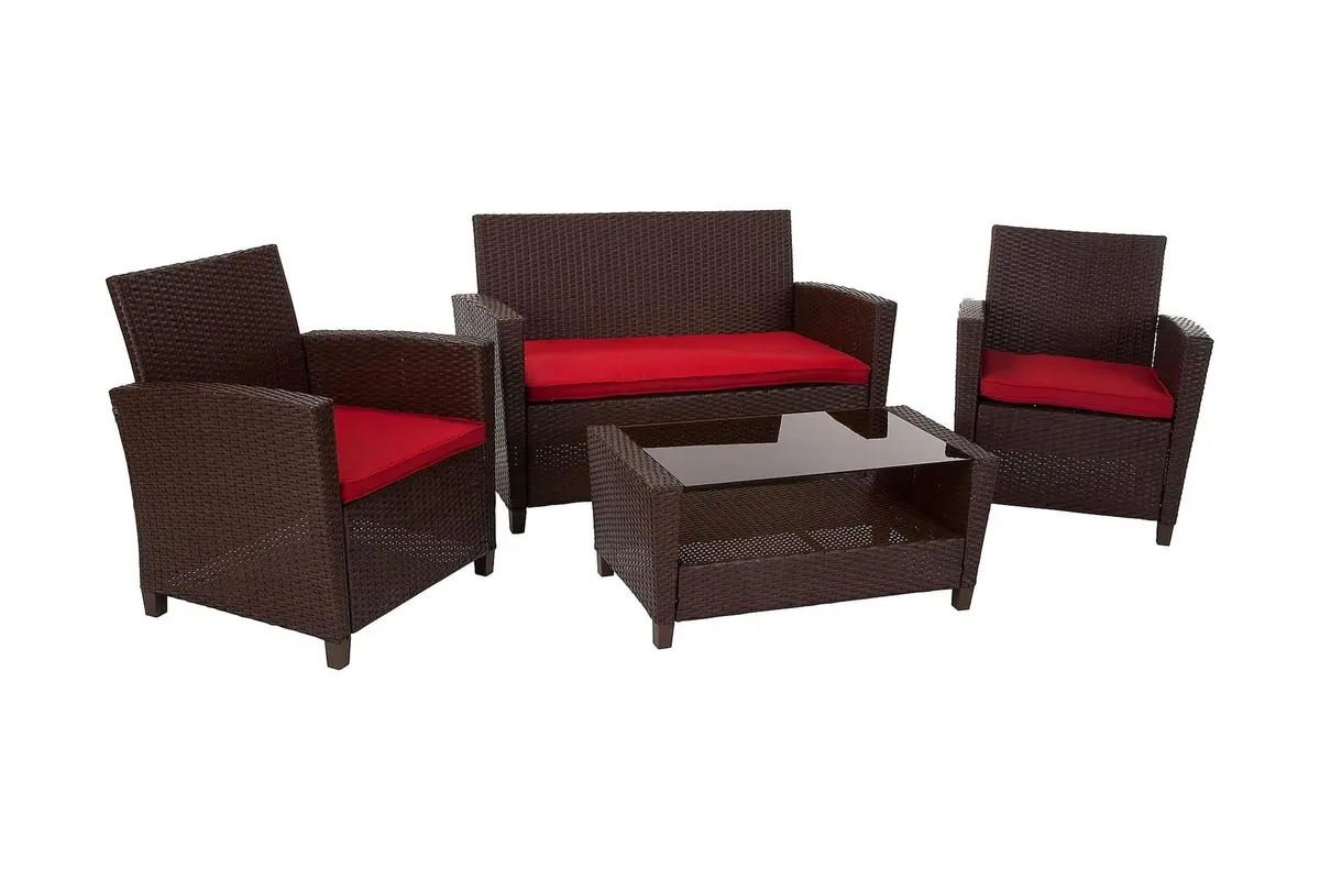 Malmo Loungegruppe Kunstrotting Brun
