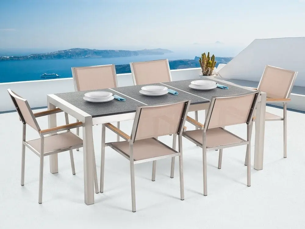 Grosseto Hagemøbel 1 Bord + 6 Stoler