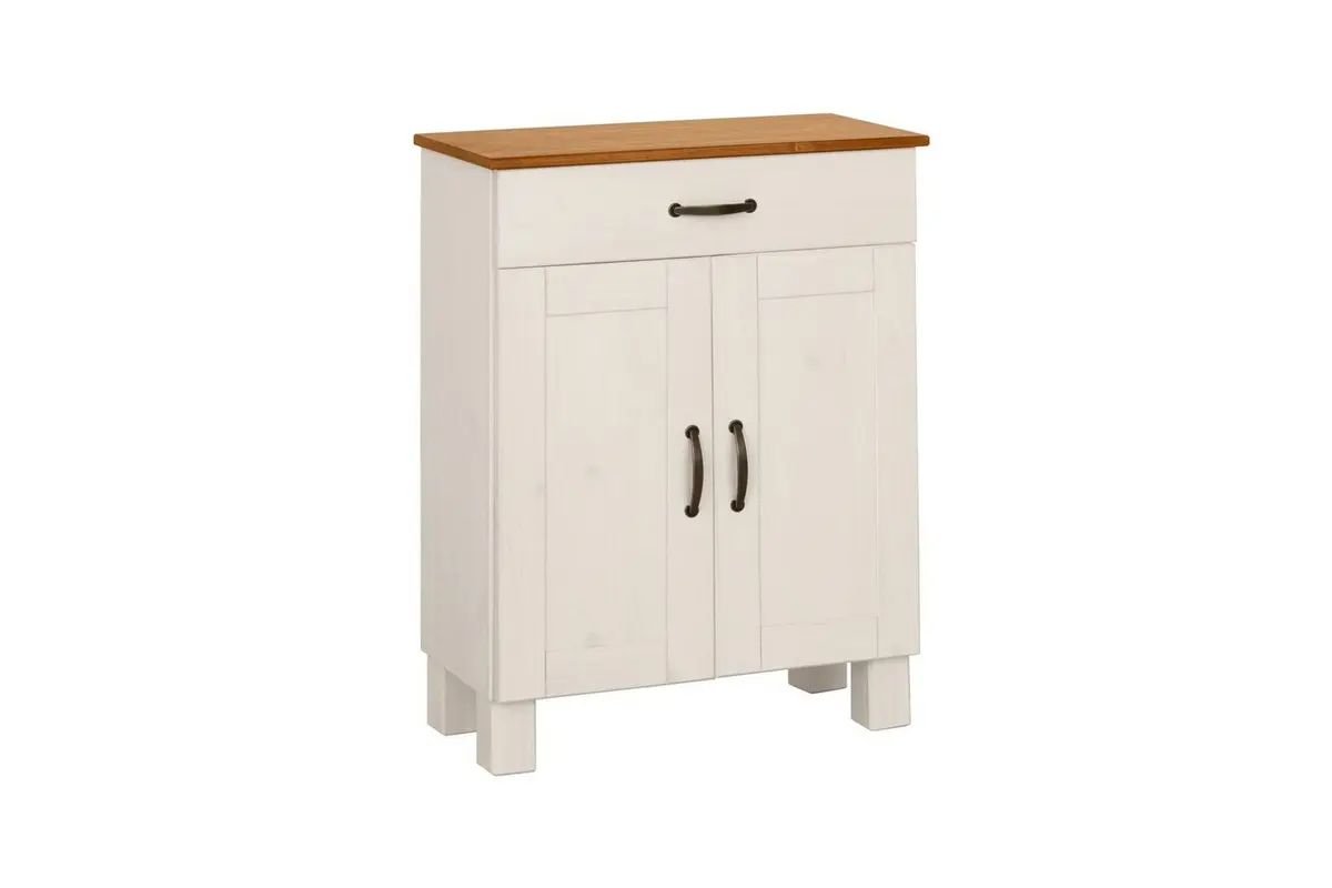 Baderomsskap Alby 60x30x80 cm, Hvit/Honning