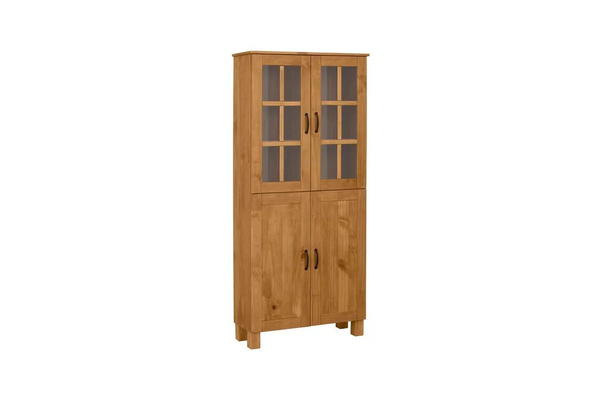 Baderomsskap Alby 75x30x170 cm, Beiset/funksjonsbeskrivelse