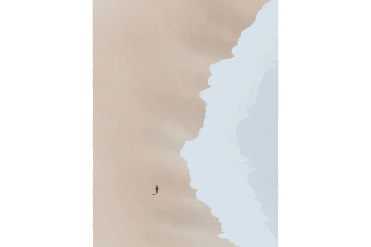 Poster Beach 30x40 cm