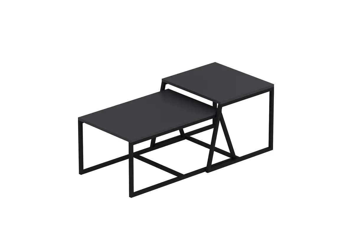 Minimal Salongbord 75x50 cm Svart