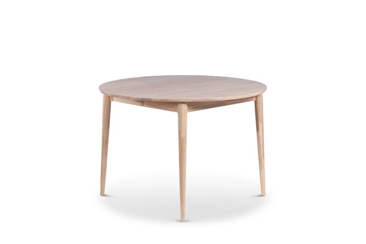 Odense Uttrekkbart Spisebord 110-150 cm Rundt for 4 personer i heltre