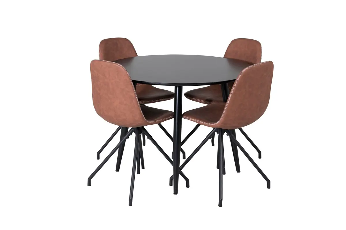 Polar Spisegruppe 100 cm Rund med 4 Polar-stoler