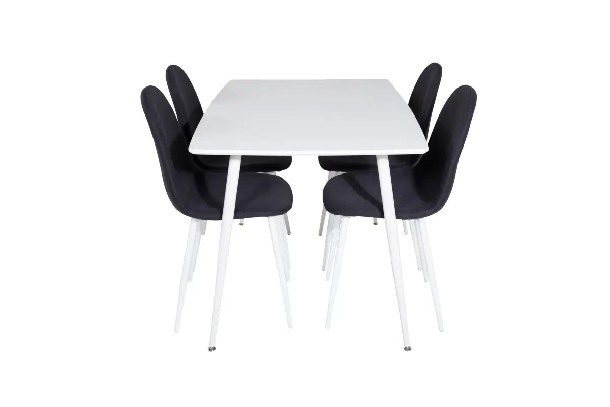 Polar Spisegruppe 120 cm Rektangulær med 4 Polar Stoler