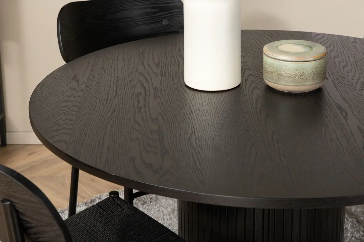 Polly Spisegruppe 110 cm Rund med 4 Polly-stoler