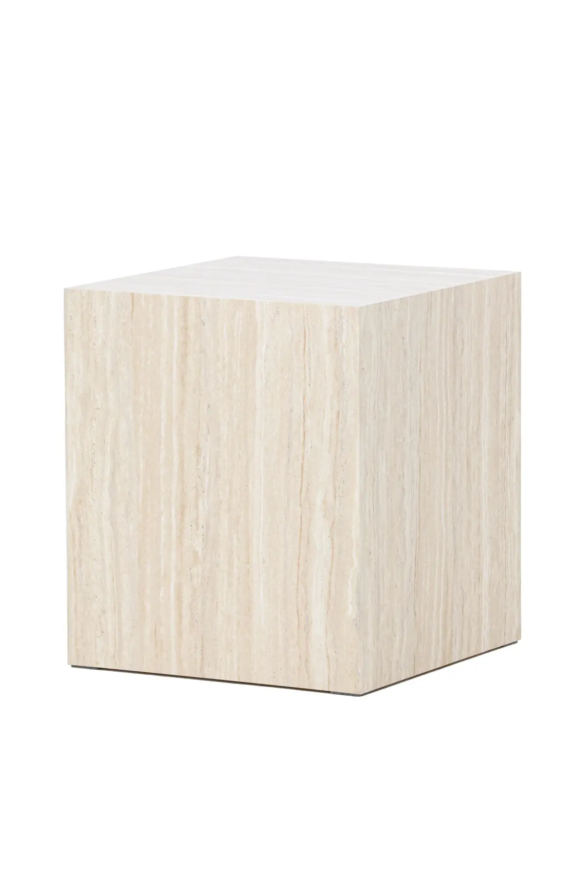 Sofabord Peach York sofabord 45x40x40 cm – travertinlook Beige