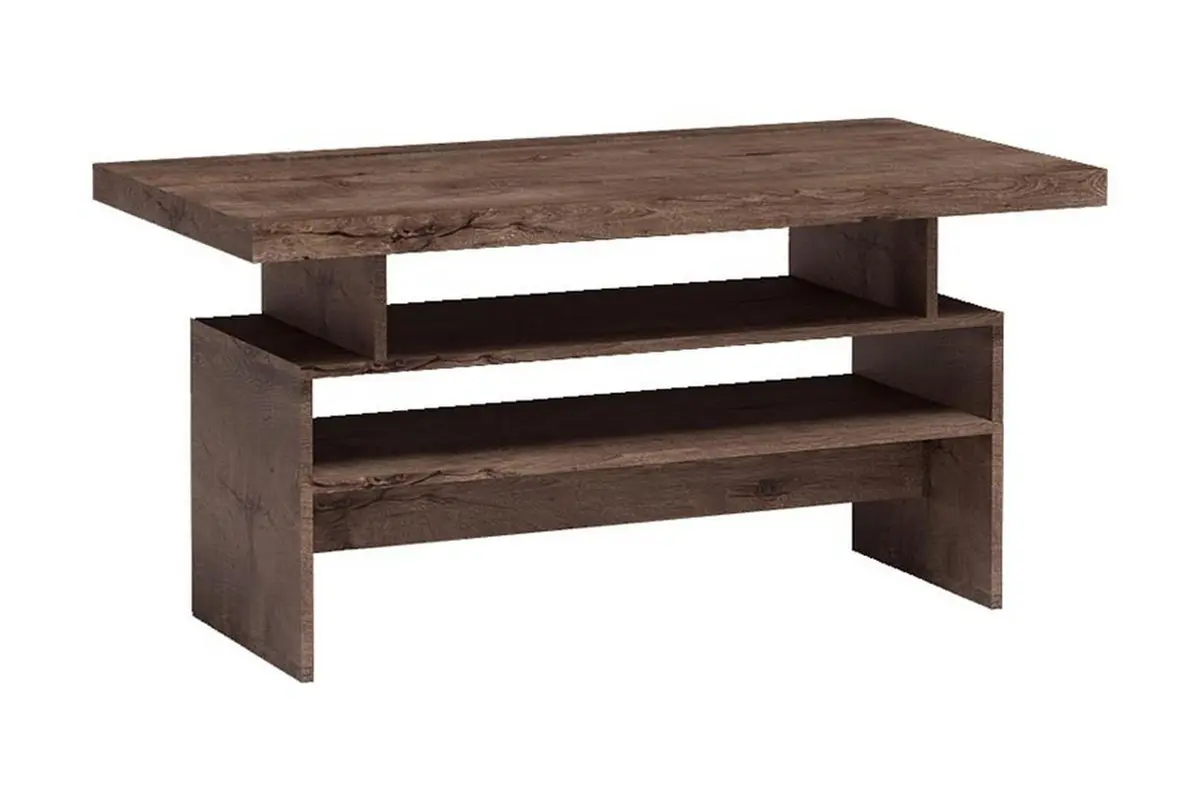 Castillia Sofabord 120 cm med Oppbevaringshyller