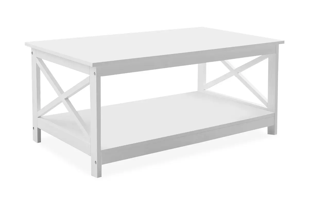 Fostia Sofabord 100 cm med Oppbevaringshylle
