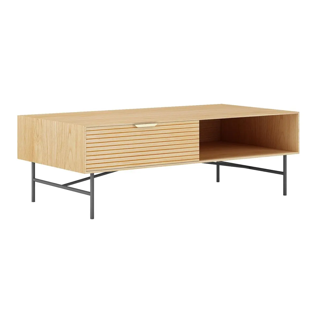 Sofabord HOME4YOU Bassel 120x60x40 cm 3D melamin