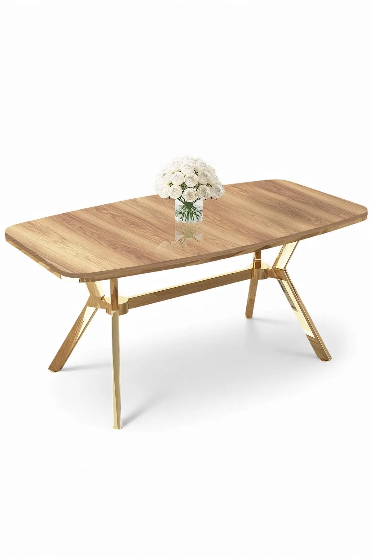 Spisebord Hanah Home Esla (160 x 75 x 90 cm) Eik gull