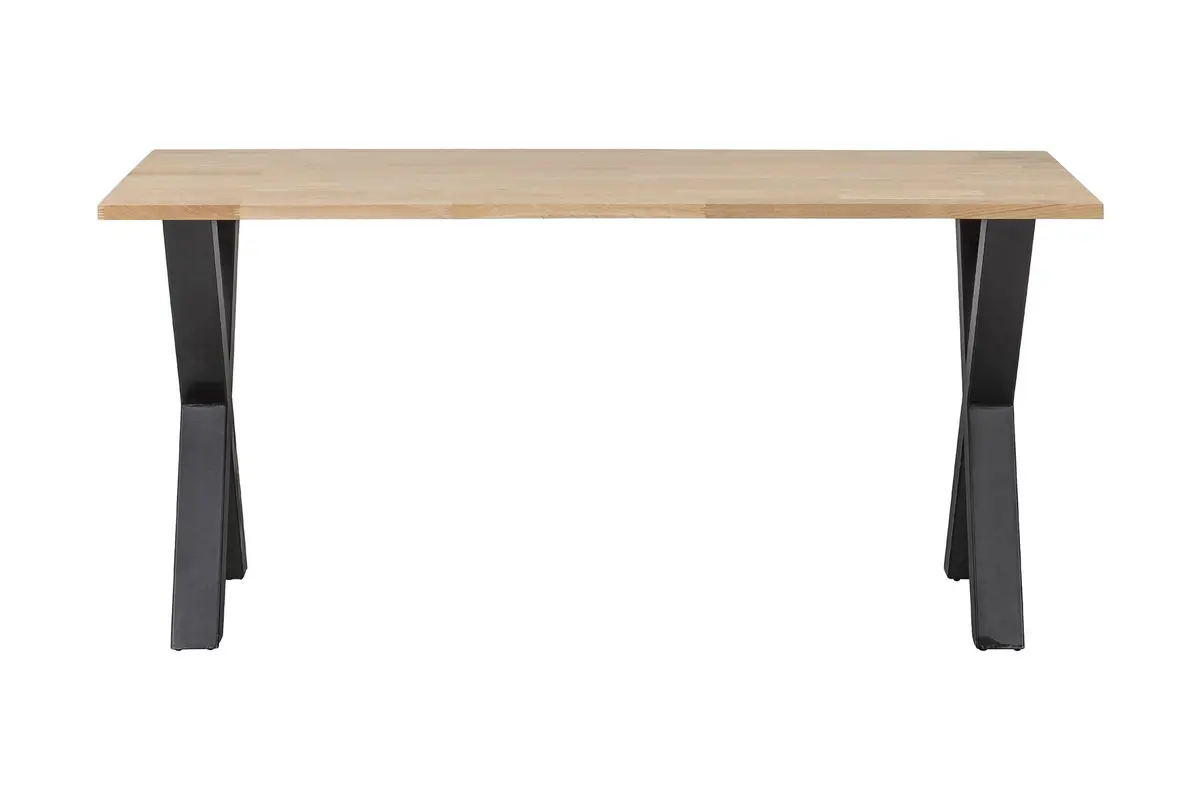 Tablo Spisebord X-Formede Ben 160 cm Ubehandlet