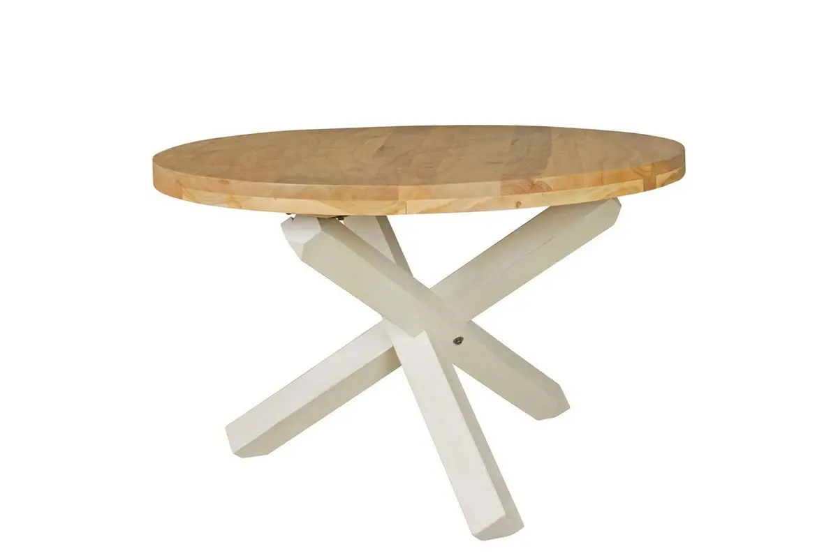 Spisebord Wohnling Rund 120 cm heltre landlig stil Akasie