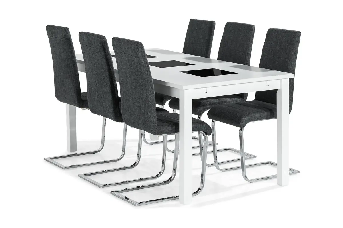 Jasmin Spisegruppe med 6 Cibus Stoler