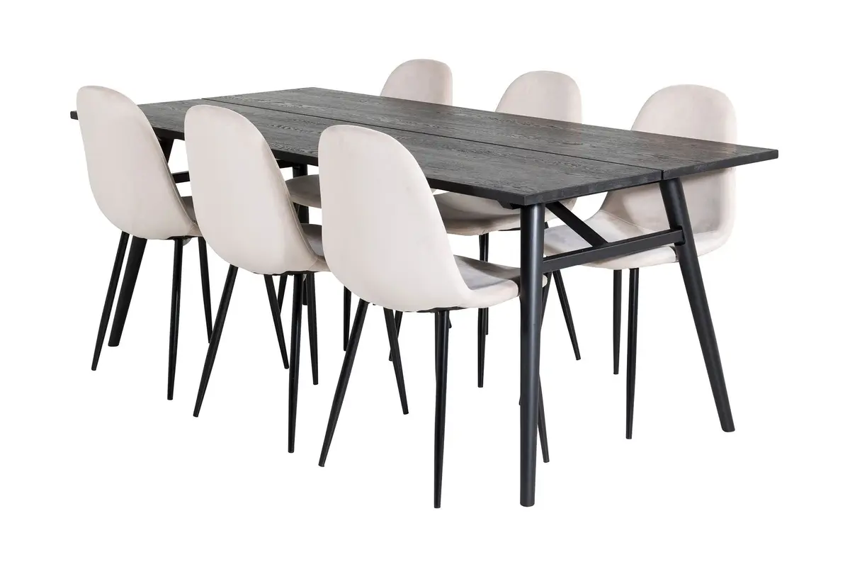 Zenazmi Spisegruppe 195 cm inkl. 6 Pontus Stoler