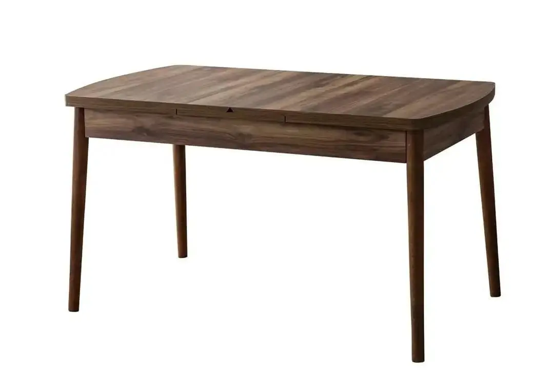Uttrekkbart spisebord- og stolsett (7 deler) Homitis Fergana (130 x 76 x 80 cm) Brun