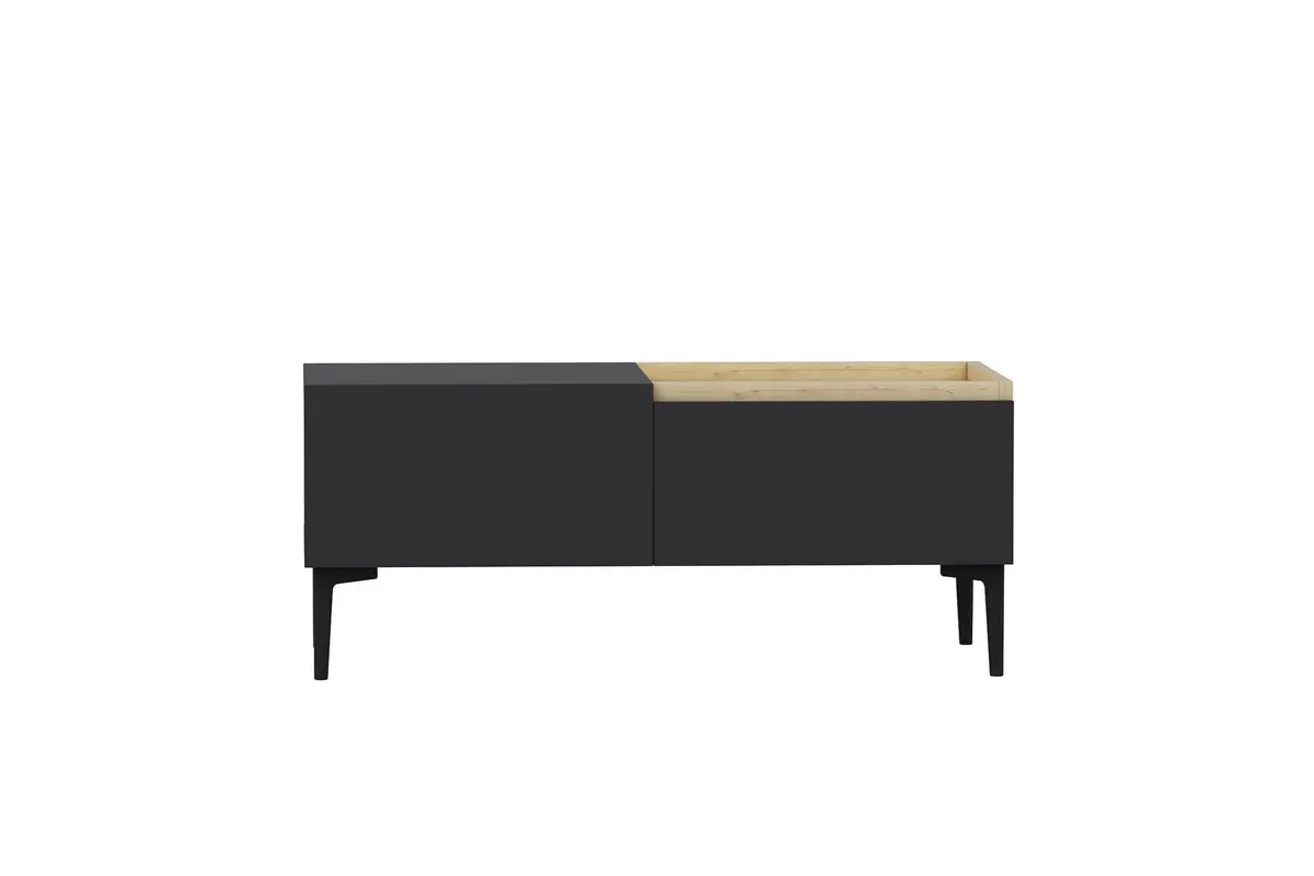 Mijara TV-benk 160x37 cm Svart