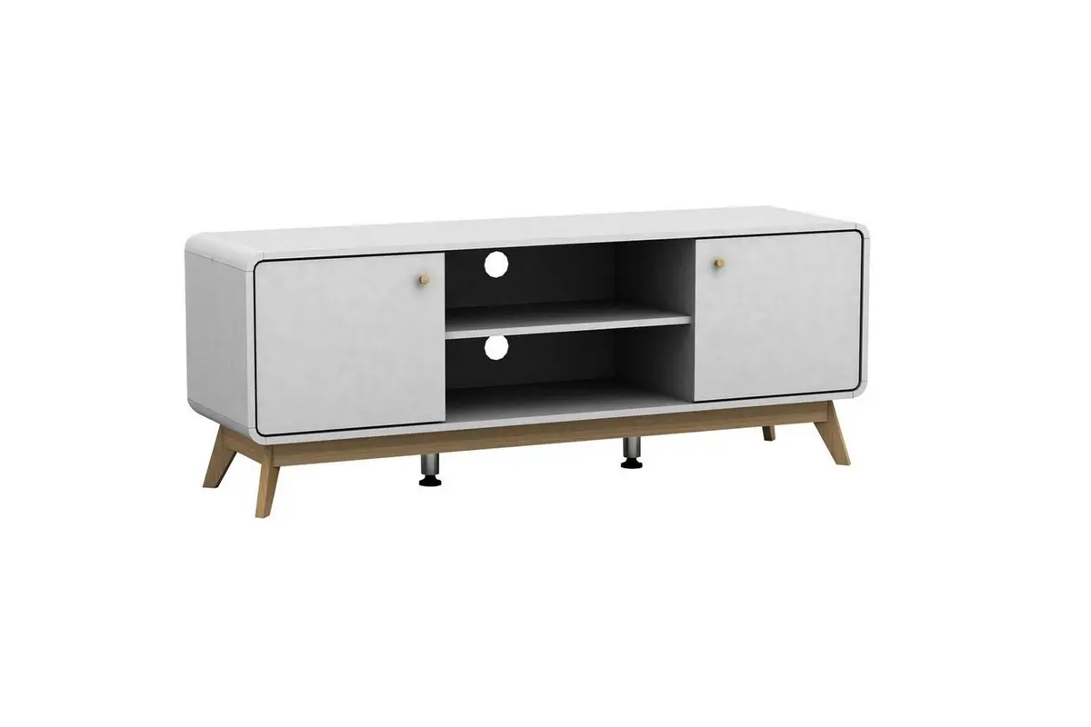 Lavbord Cassie 140x39x53 cm, Hvit/Hvit