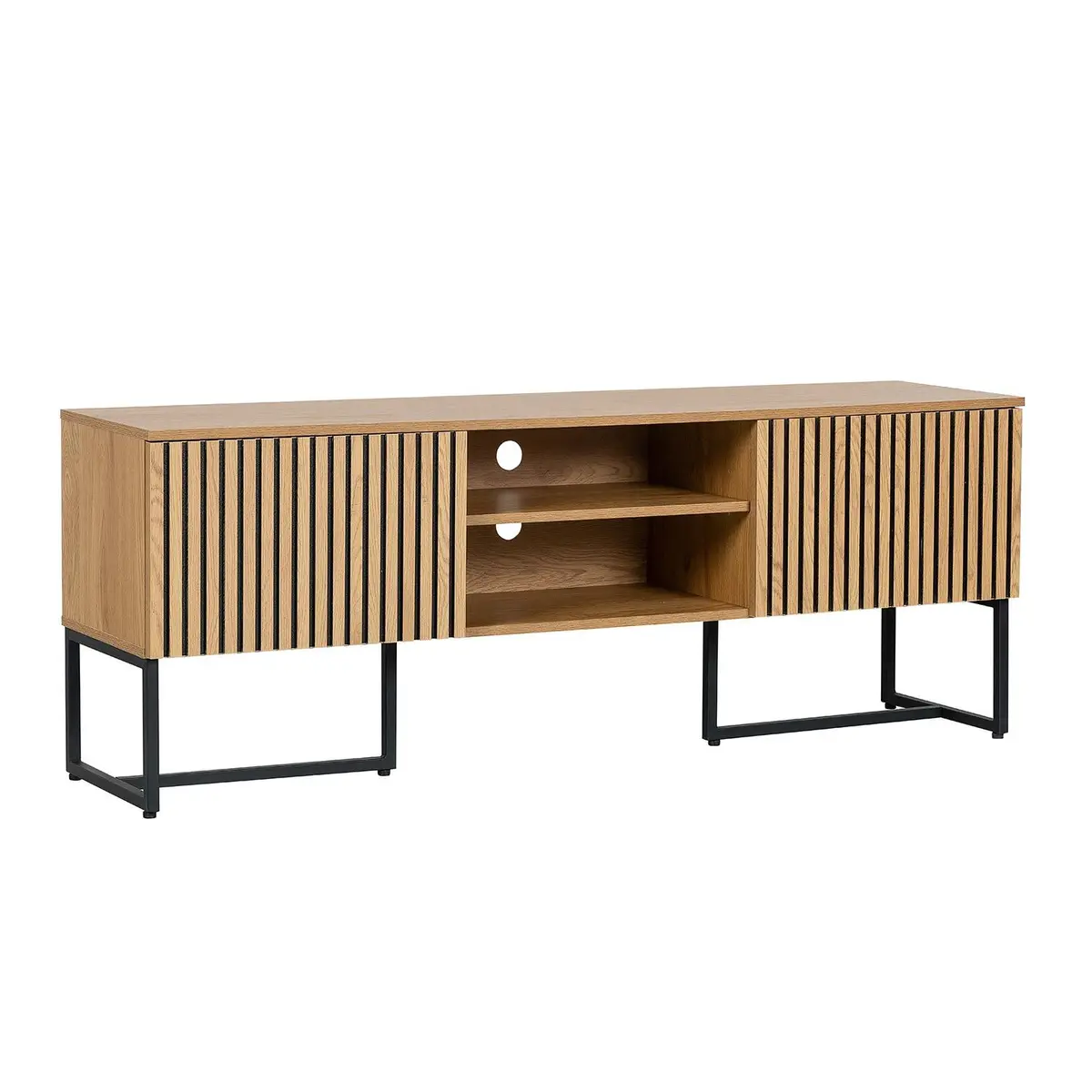 TV-bord HOME4YOU Hampton 160x40x60 cm Melamin med eikebark