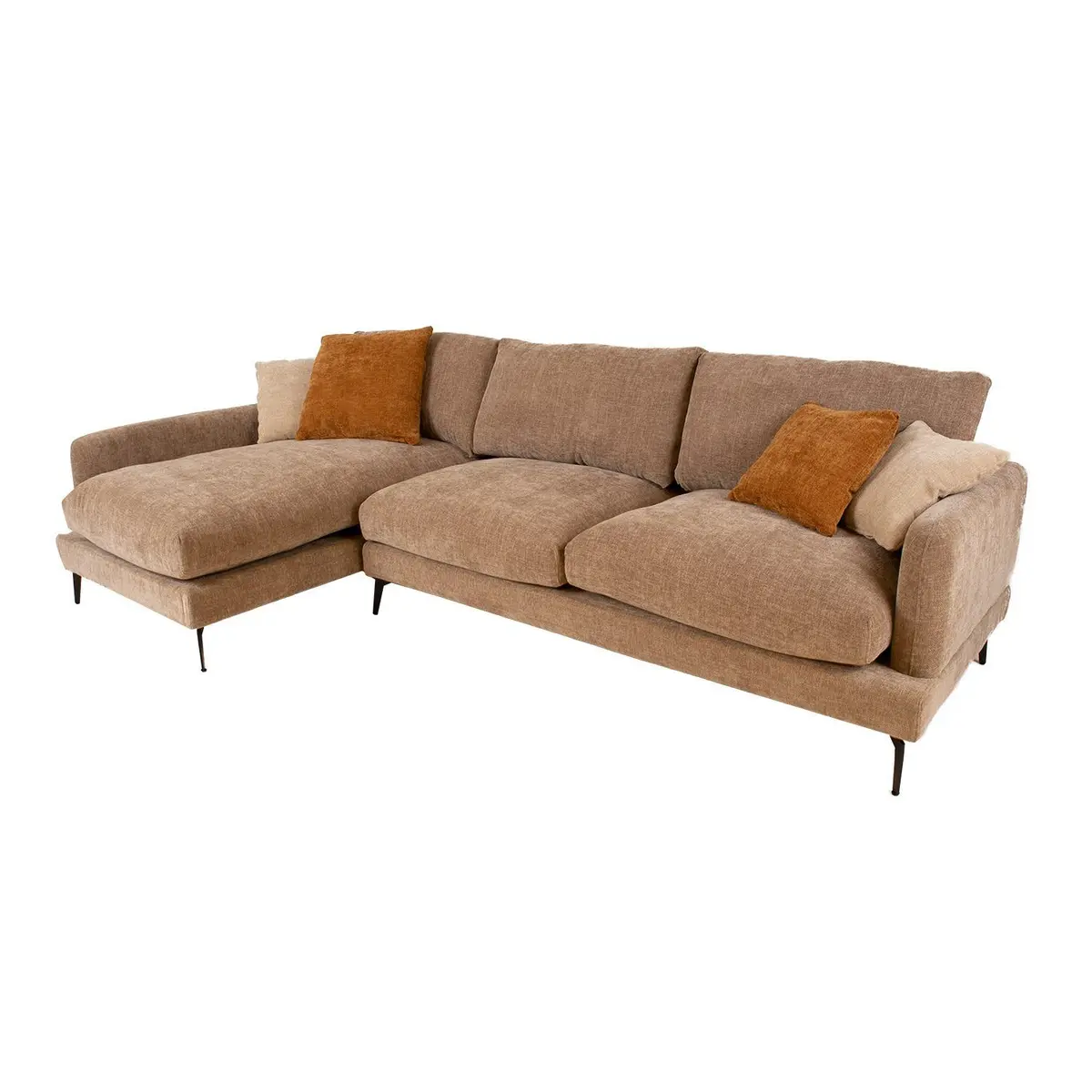 Hjørnesofa HOME4YOU Daisy Beige Venstre hjørne