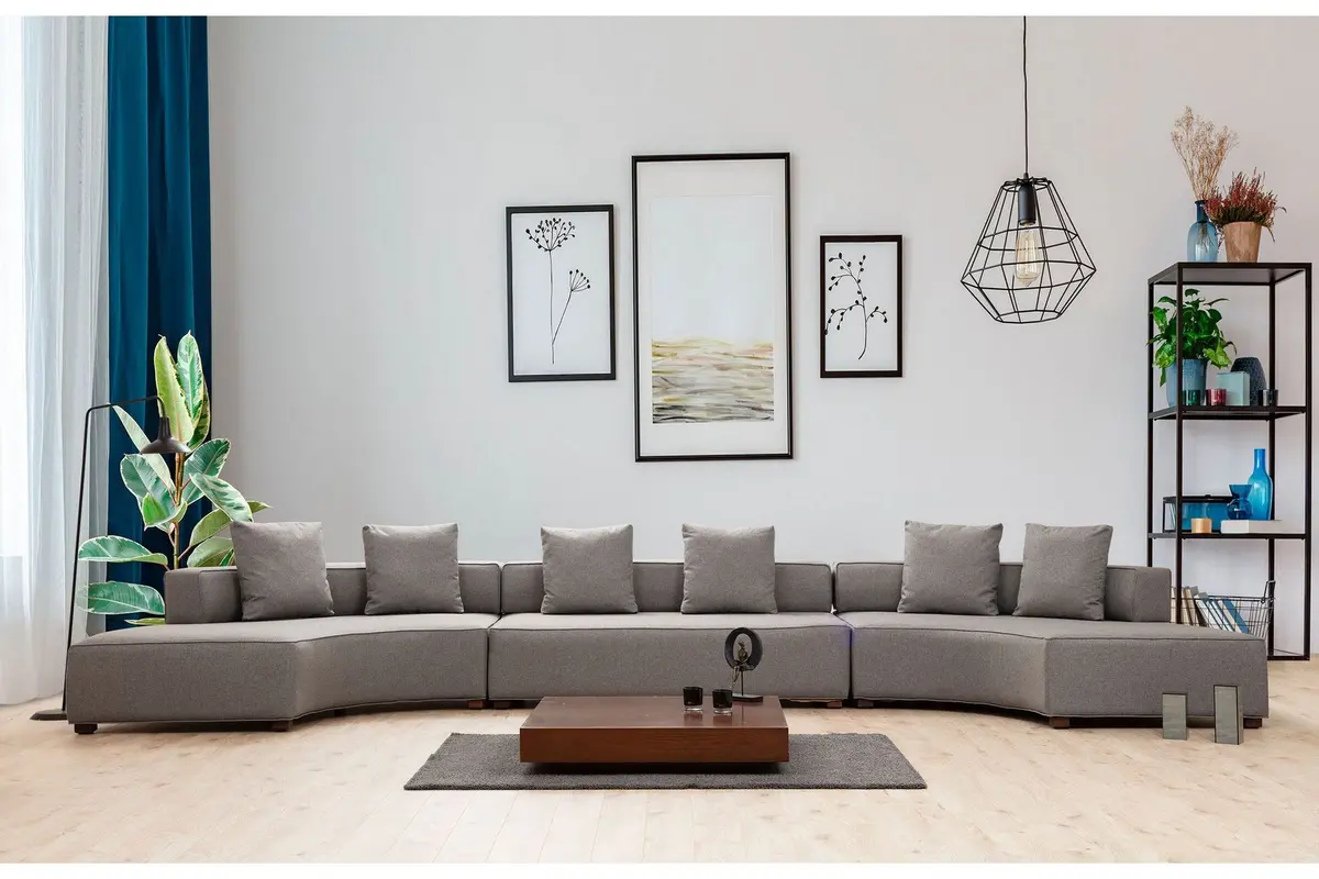 Lasalle Svängd Sofa 6-seters