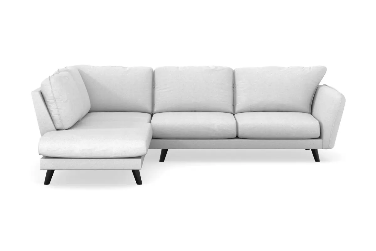 Trend Lyx 4-seters Venstrevendt L-formet Sjeselongsofa i Stoff