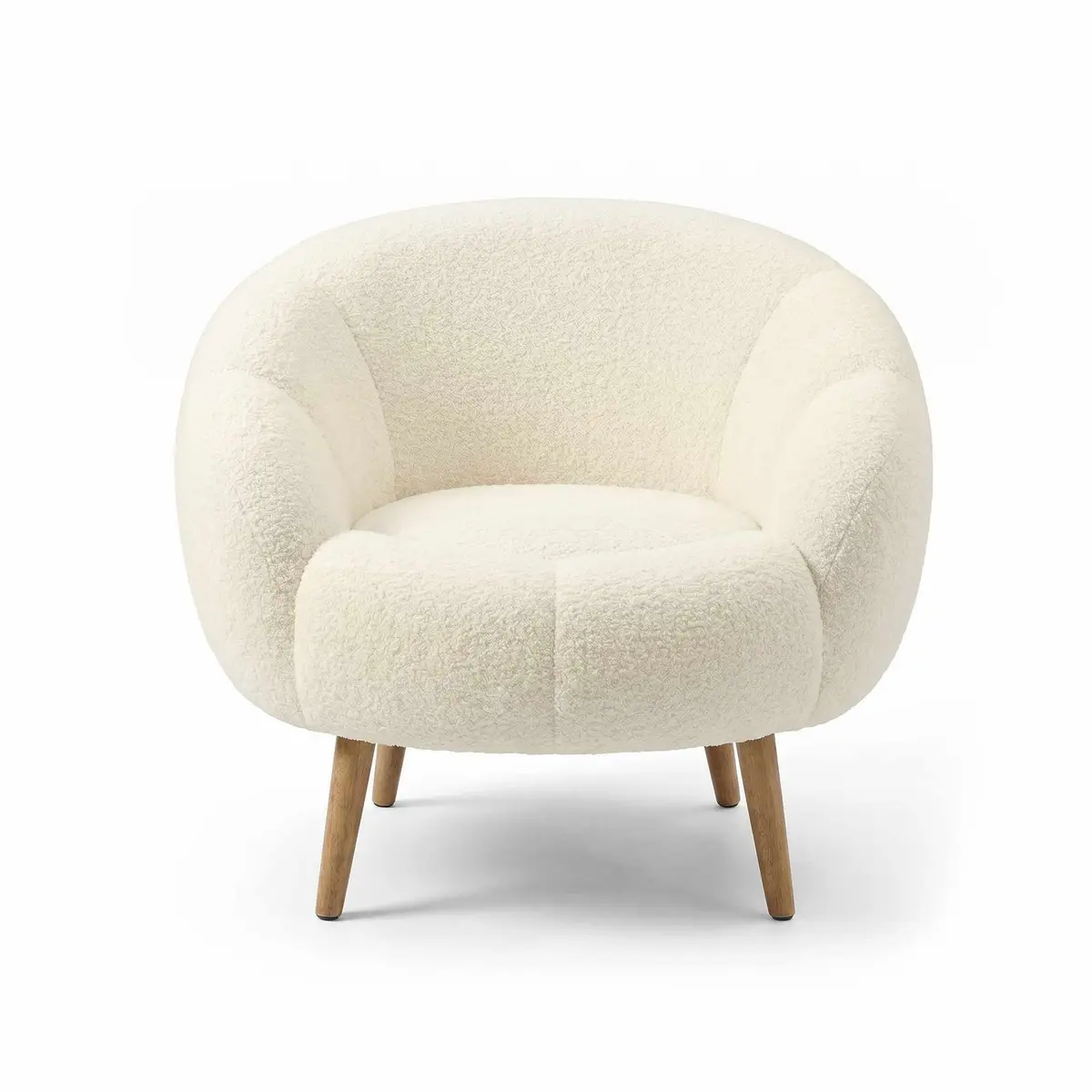 Ørelappstol Atelier Del Sofa Lida (75 x 100 x 42 cm) hvit