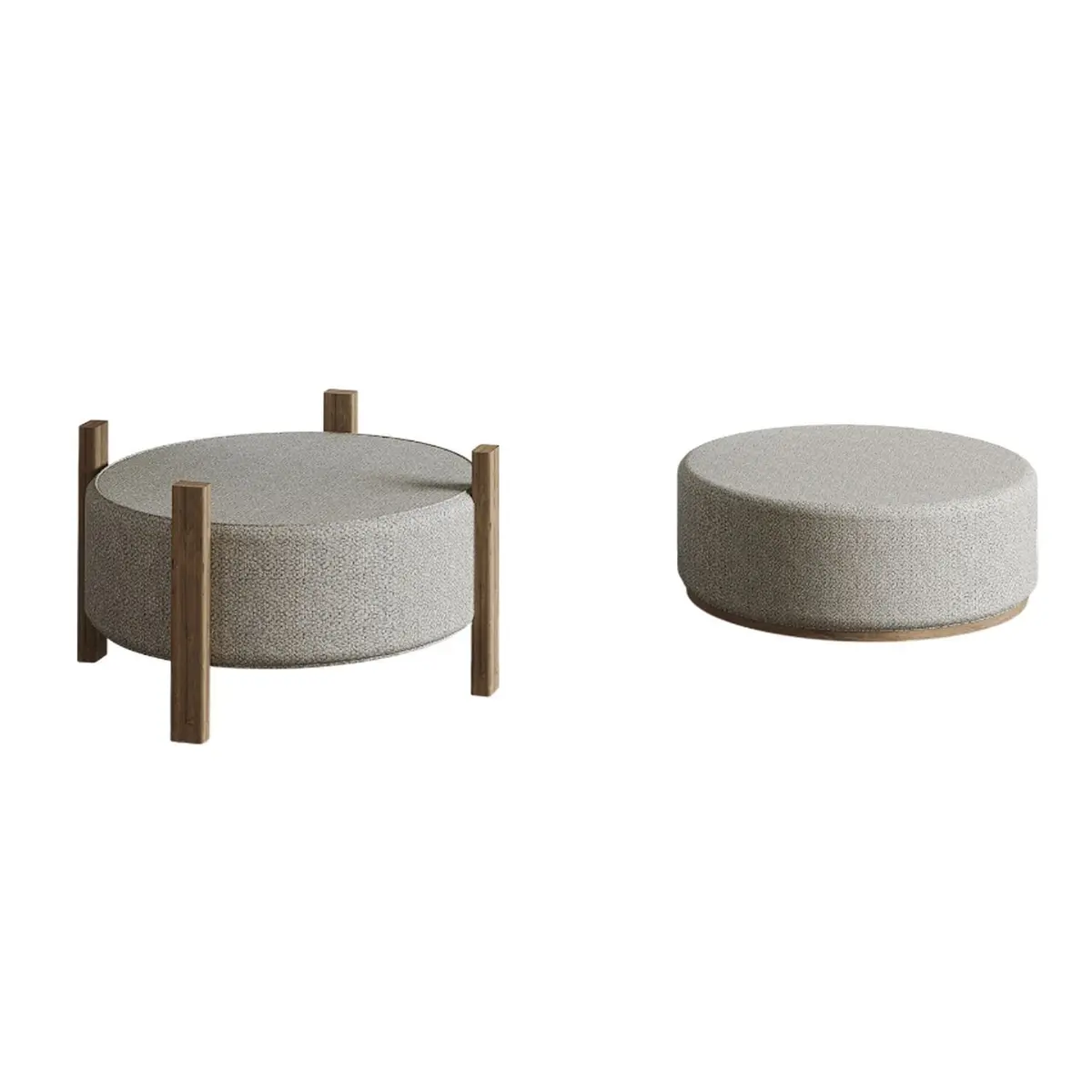 Puff Atelier Del Sofa Clone (47 x 45,5 x 48 cm) Sapphire Oak