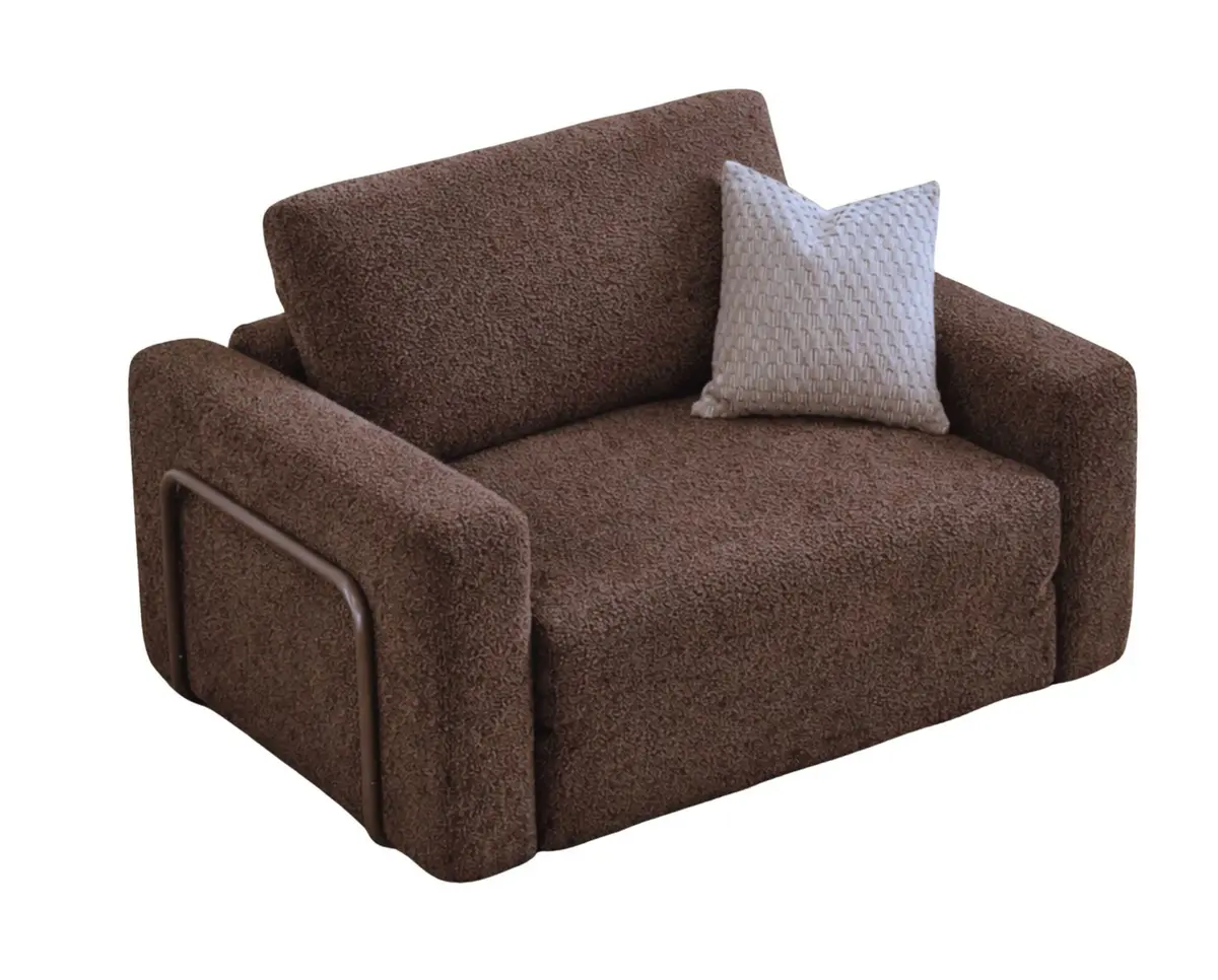 1-seters sovesofa Atelier Del Sofa Wello Single (80 x 70 cm) Brun