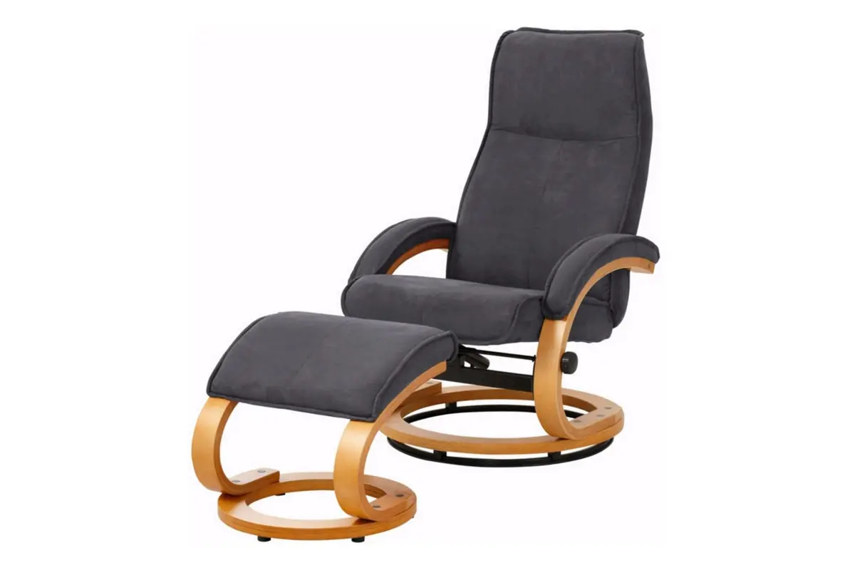 Reclinerstol Loft24 Pasha reclinerstol mikrofiber Grå