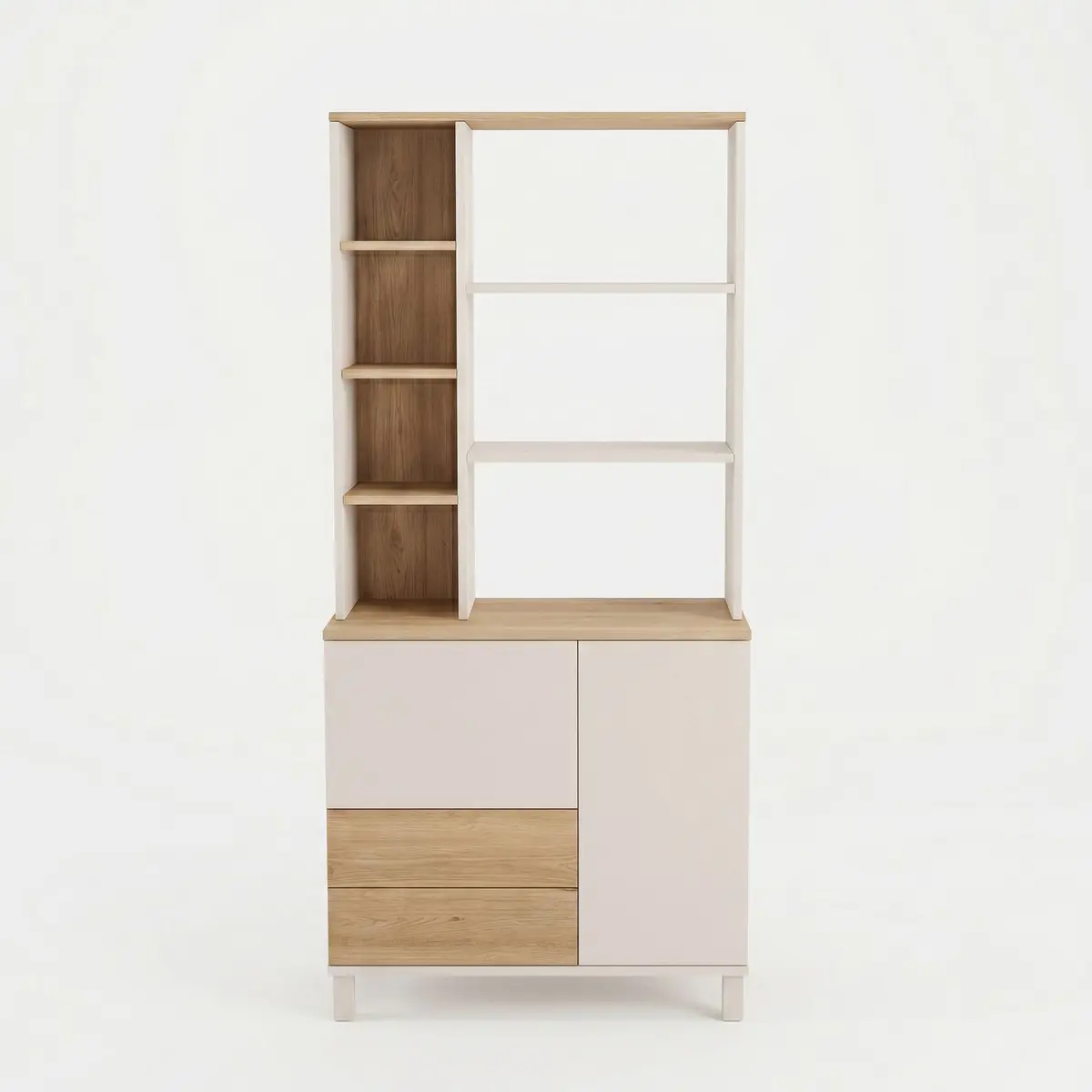 Bokhylle Hanah Home Mood (85,2 x 187,8 x 35 cm) Sand Oak