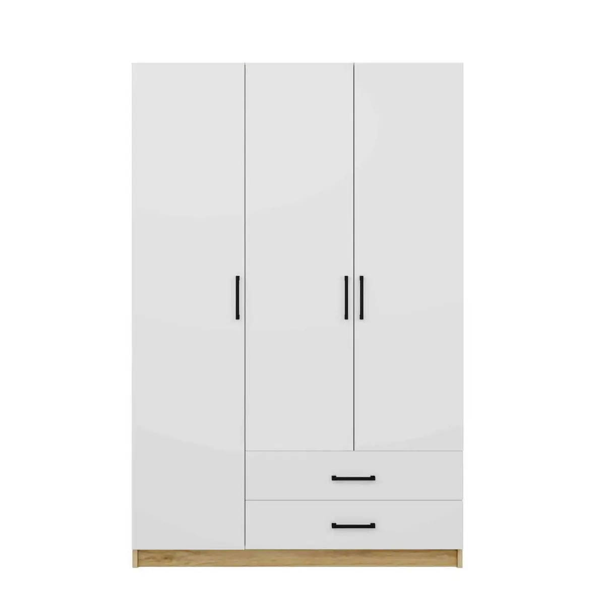 Garderobeskap Hanah Home Yaman (120 x 181 x 45 cm) Valnøtt hvit
