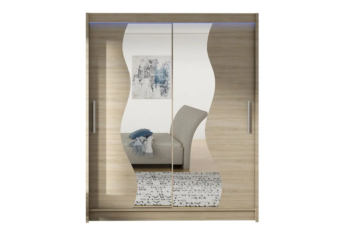 Leila Garderobe med Speil 150x200 cm