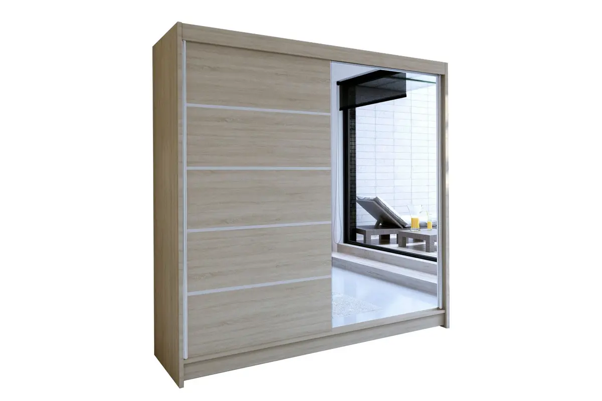 Talin Garderobe 58x180 cm LED-belysning