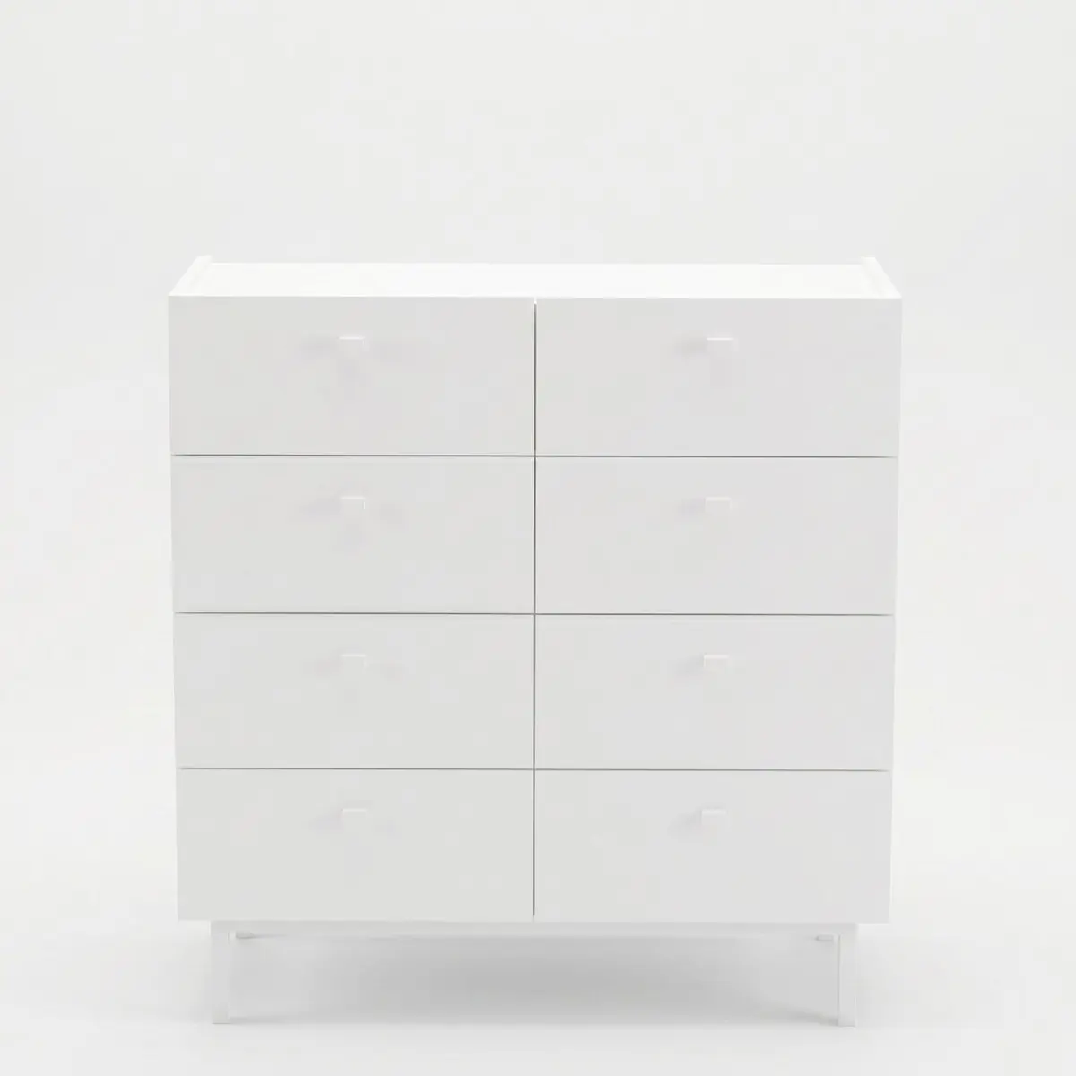 Kommode Hanah Home Luke (89,4 x 93,1 x 41,8 cm) Hvit