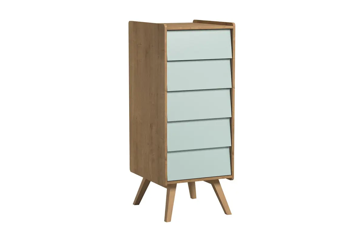 Vintage Kommode Tre / Natur / Grønn