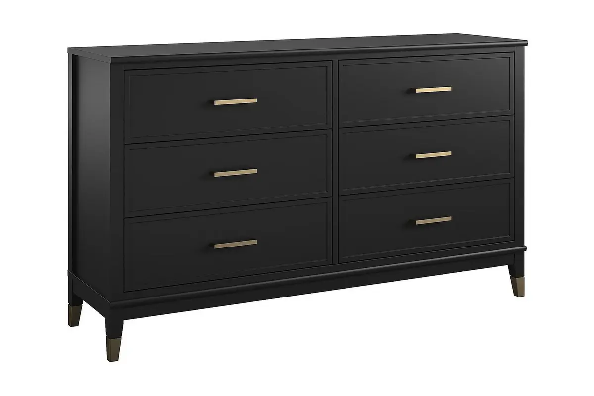 Westerleigh Kommode 144x41 cm Svart/Gull