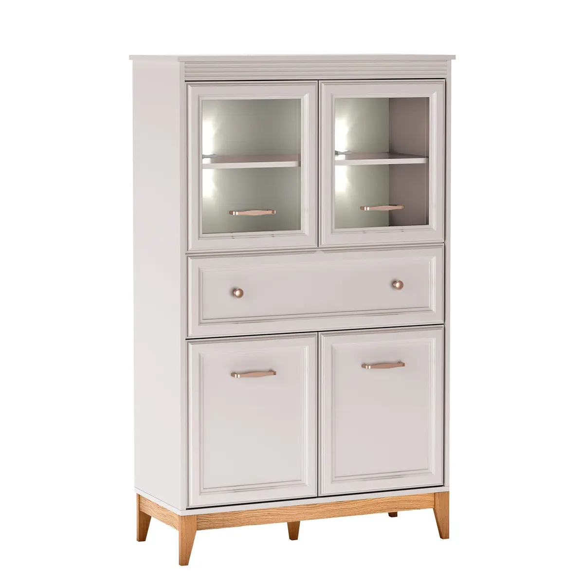 Zeylor Vitrineskap 151 cm med Belysning