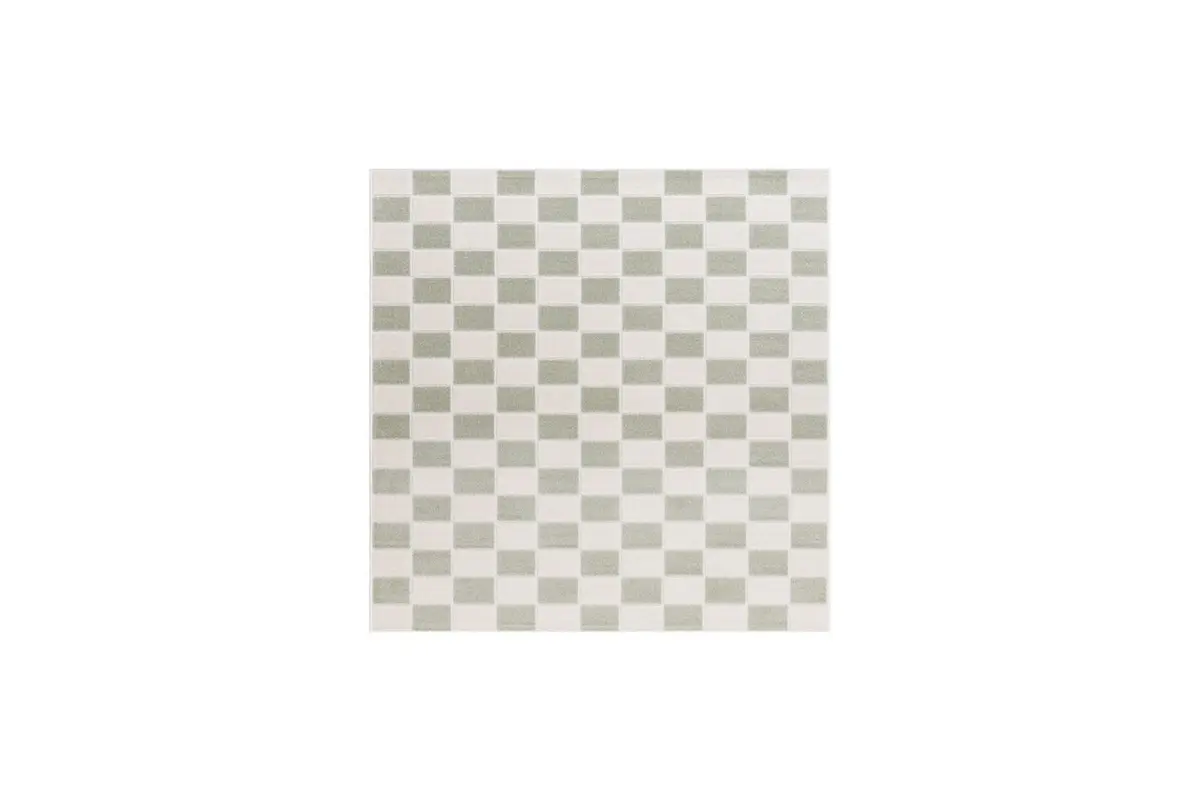 Wiltonteppe Hawaii Chess 240x240 cm, Grønn
