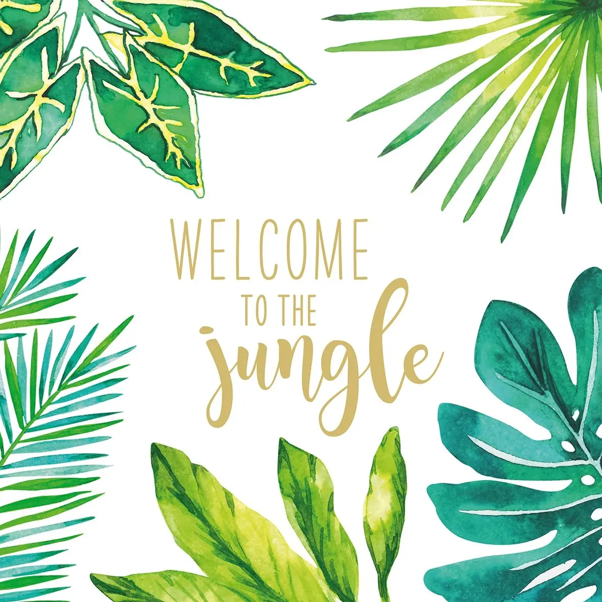 Middagsservietter Tropical Jungle fra PPD
