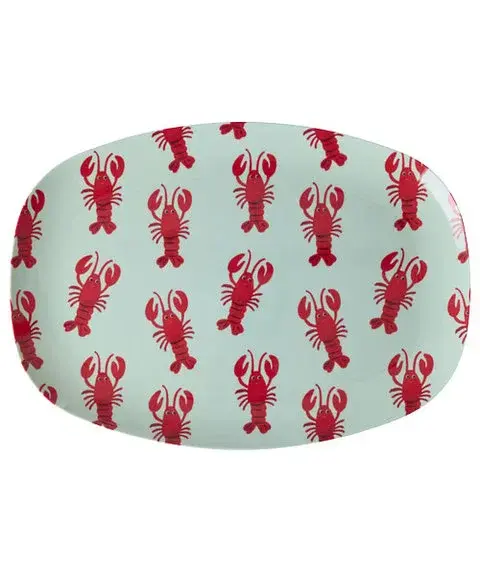 Rice Serveringsfat med hummermotiv (L 30 cm)