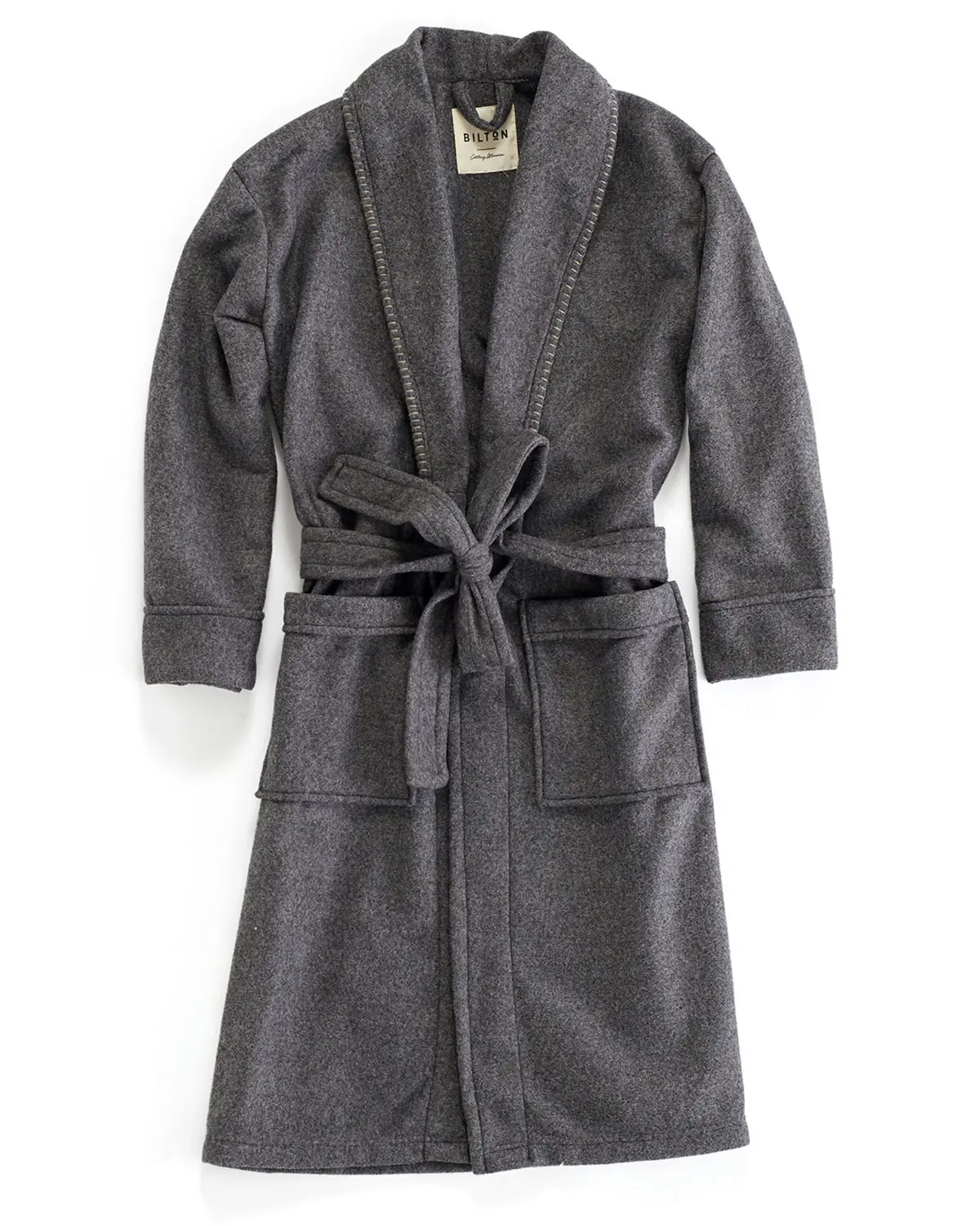 Morgenkåpe i melange fleece L/XL