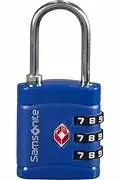 Kodelås med TSA fra Samsonite, blå