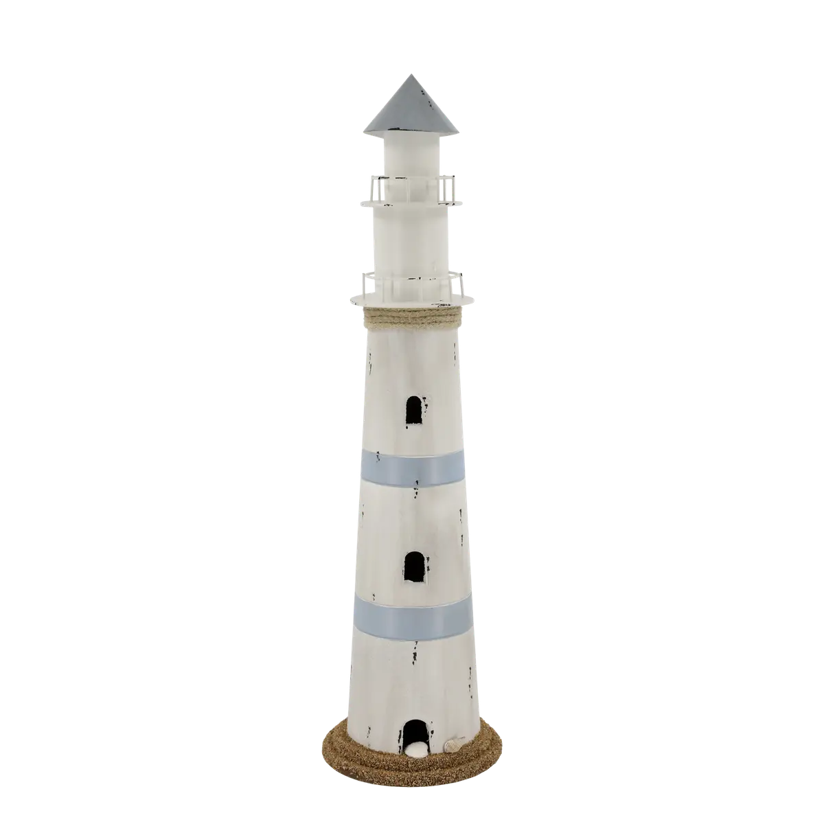 Stort Fyrtårn med LED-lys – maritim dekor