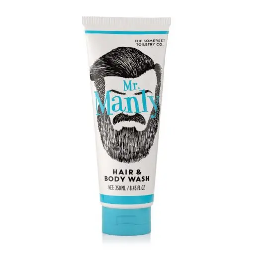 Dusjsåpe og shampoo Mr Manly fra Mr Beard