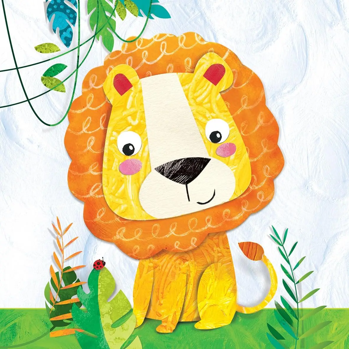 Servietter 33x33 cm Barn Happy Lion fra PPD