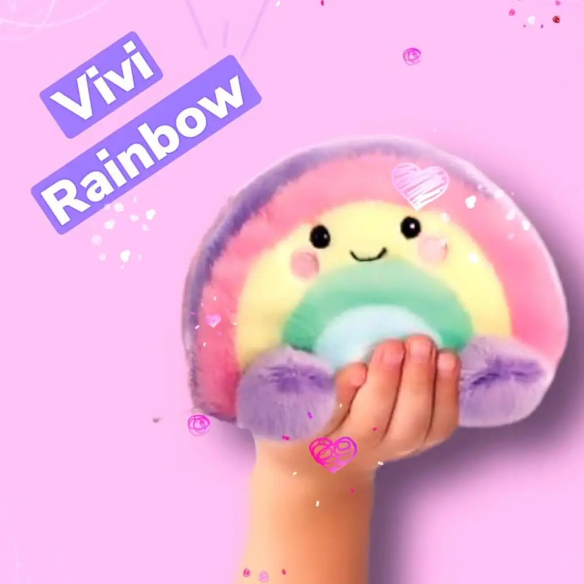 Palm Pals - Vivi Regnbue 13 cm