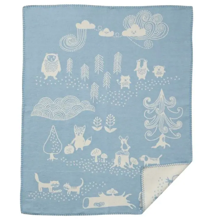 Pledd i bomull Little Bear 70 x 90 cm